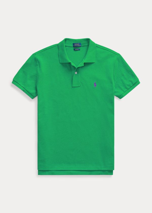 Camisa Polo Polo Ralph Lauren Mujer Verdes - Classic Fit Mesh - XBZMP9426